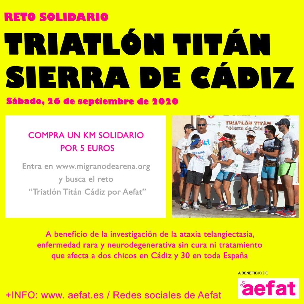 Cartel reto Titán Cádiz para Aefat