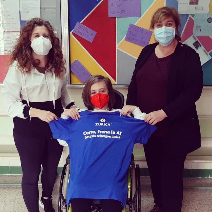 Venta camisetas IES Juana de Castilla Madrid Aefat ataxia telangiectasia
