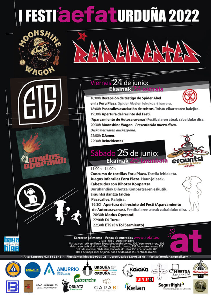 Cartel I Festi Aefat Urduña 2022 ataxia telangiectasia