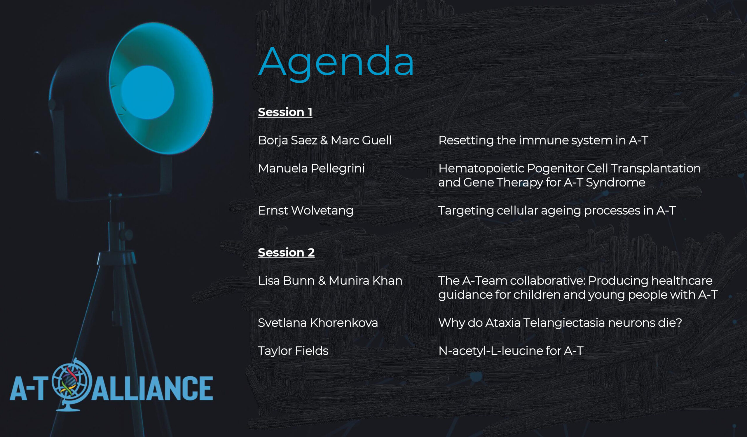 webinar ataxia telangiectasia Agenda 7 marzo