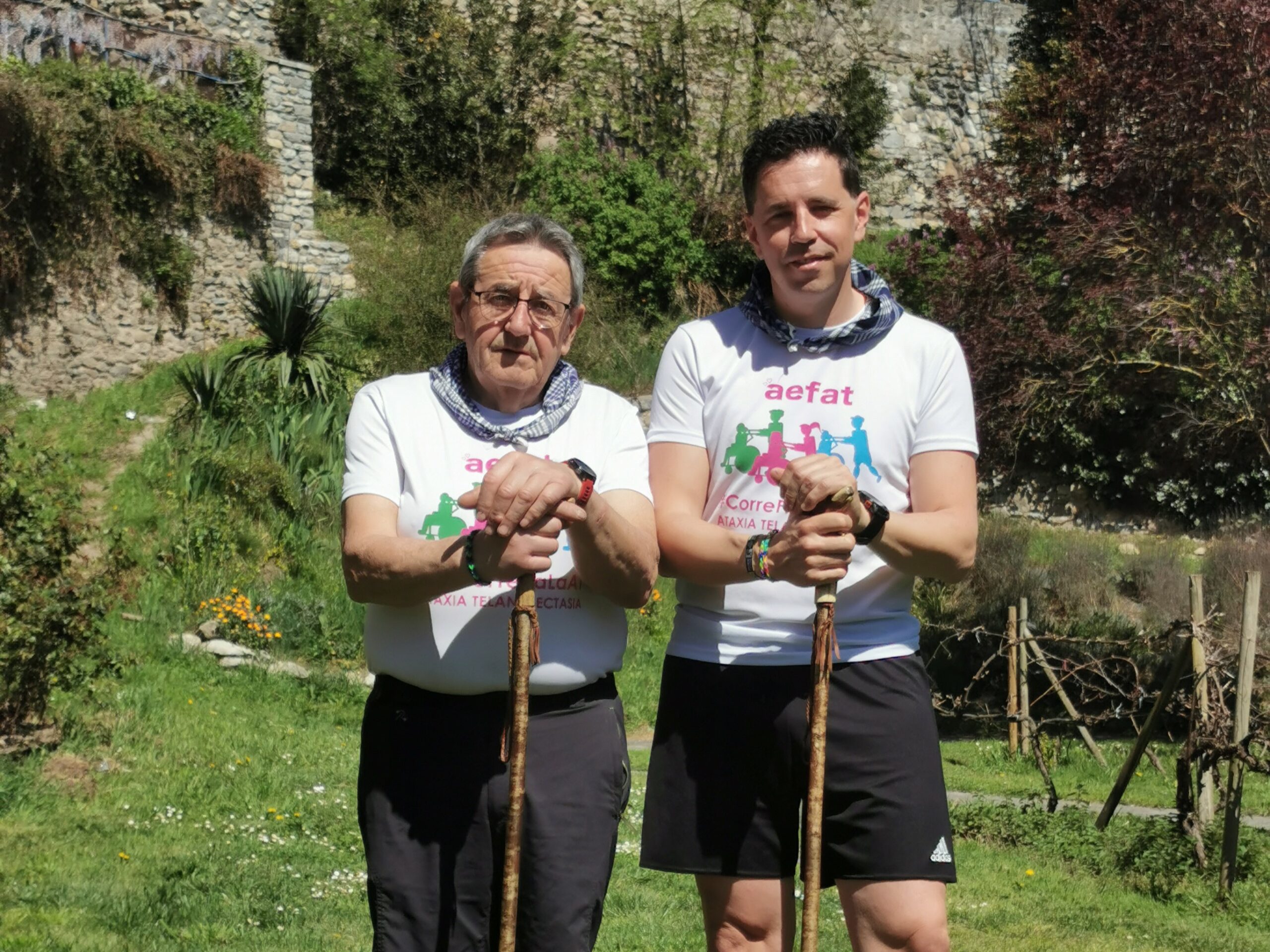 Javi y Xabi Irabien reto aefat ataxia telangiectasia horizontal