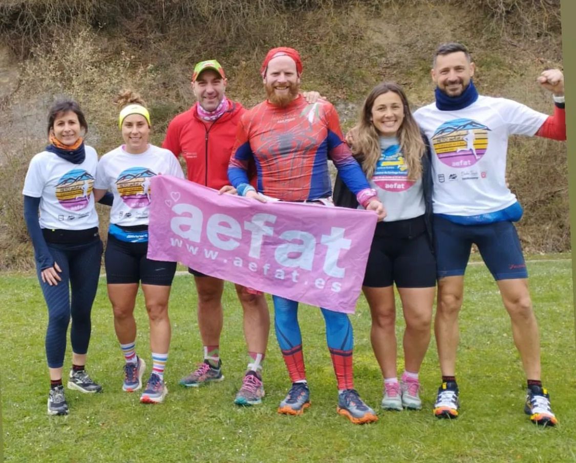 Salida Gonzalo Pérez Aefat reto 500 km y equipo Spiderabel