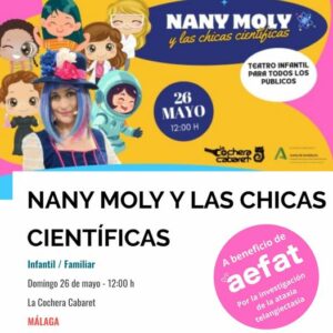 Cartel Nany Moly La Cochera Cabaret 26 mayo Aefat