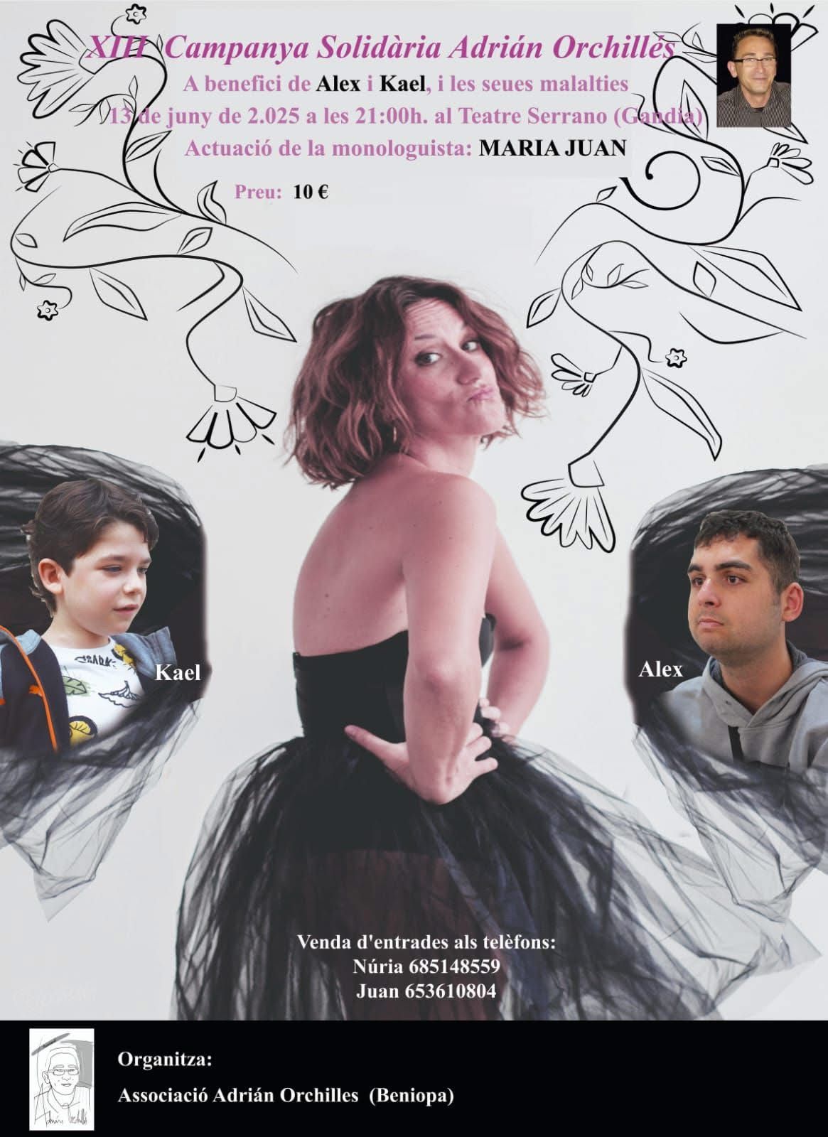 Cartel de la XIII Campaña Solidaira Adriaán Orchillés