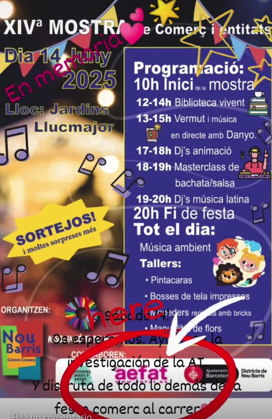 Cartel de la mostra y actividades