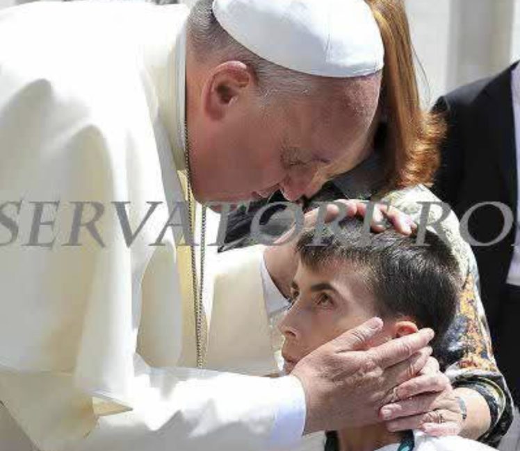 Copia de Javi con el papa Francisco